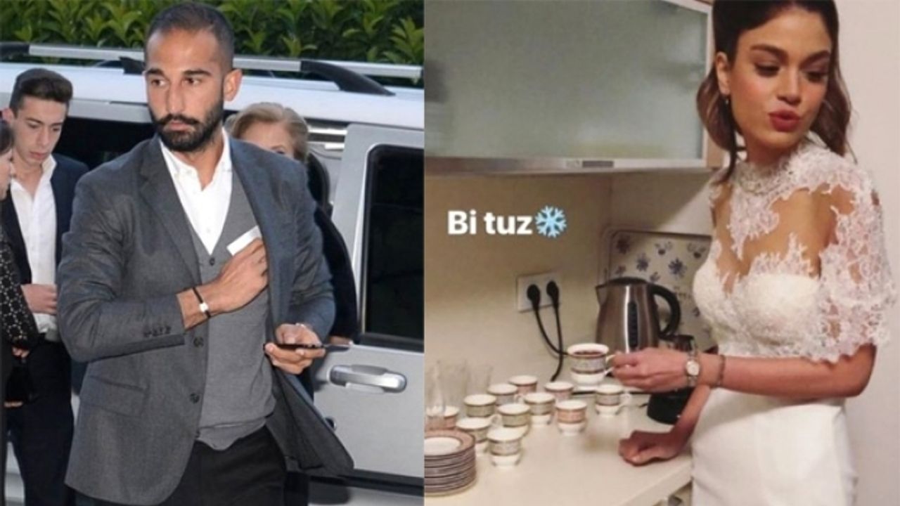 Kaleci Volkan Babacan spiker Hilal Özdemir'le nişanlandı