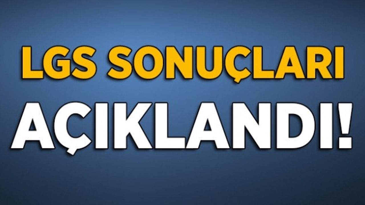 2018 LGS sonuçları az önce MEB tarafından açıklandı.. İşte sonuç sorgulama ekranı
