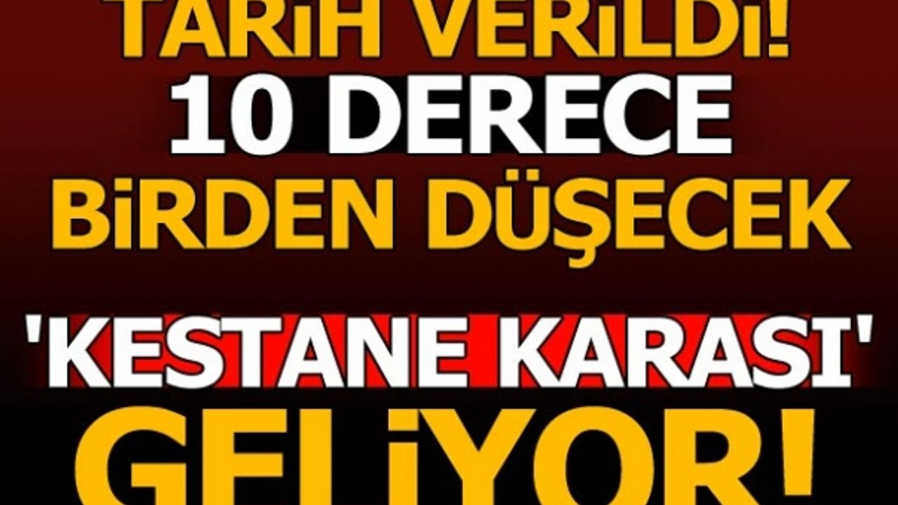 Son dakika... Dikkat! 'Kestane karası fırtınası' geliyor...