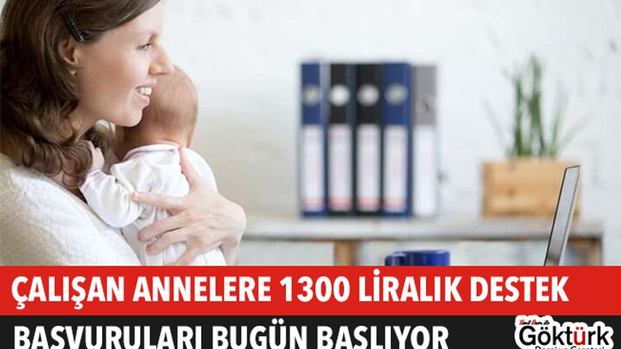 Çalışan Annelere 1300 Liralık Aylık Destek Başvuruları Başlıyor