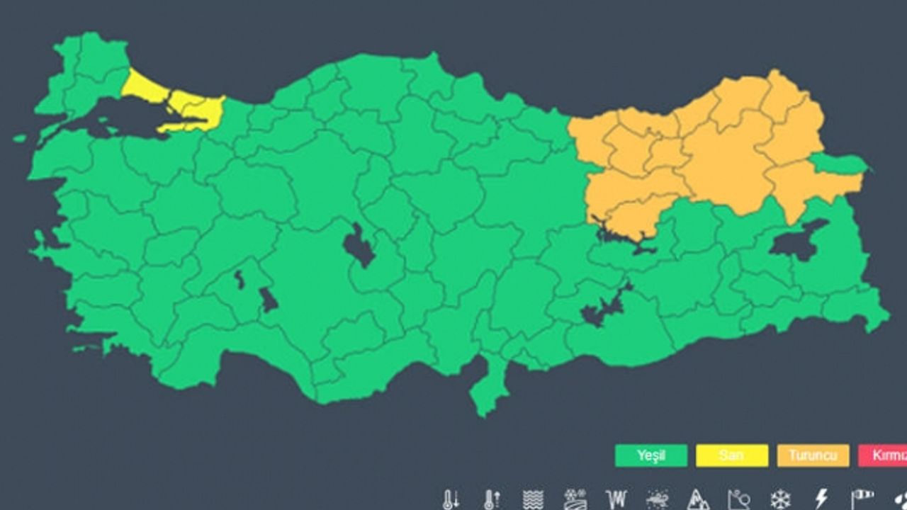 Meteoroloji'den İstanbul için 'sarı alarm'