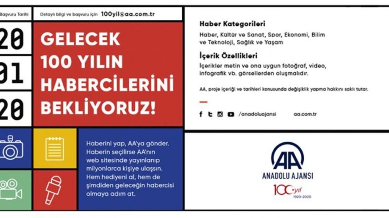 AA'dan genç iletişimciler için 'Gelecek 100 Yılın Habercileri' projesi