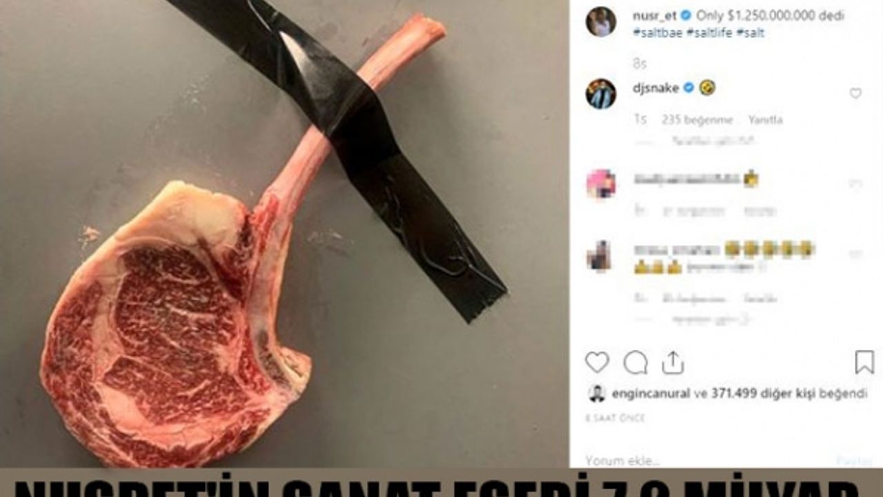 NUSRET'İN SANAT ESERİ 7,2 MİLYAR TL