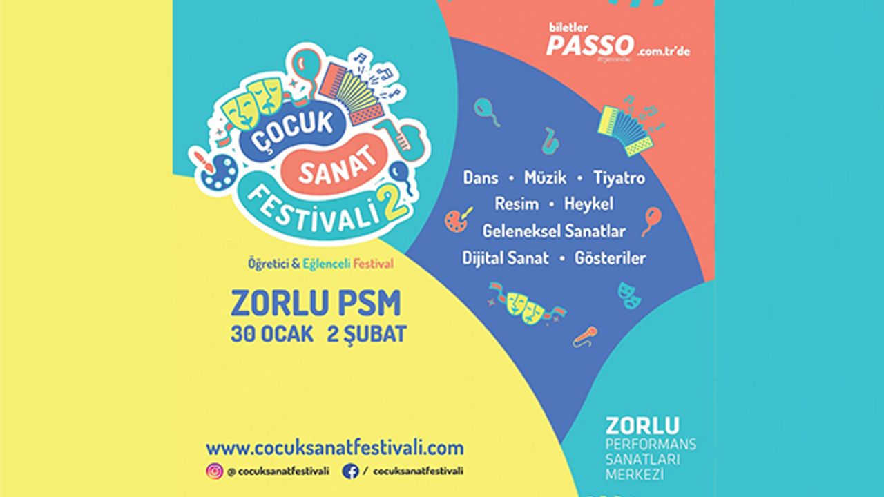 Türkiye’nin ilk ‘Çocuk Sanat Festivali’ başlıyor!