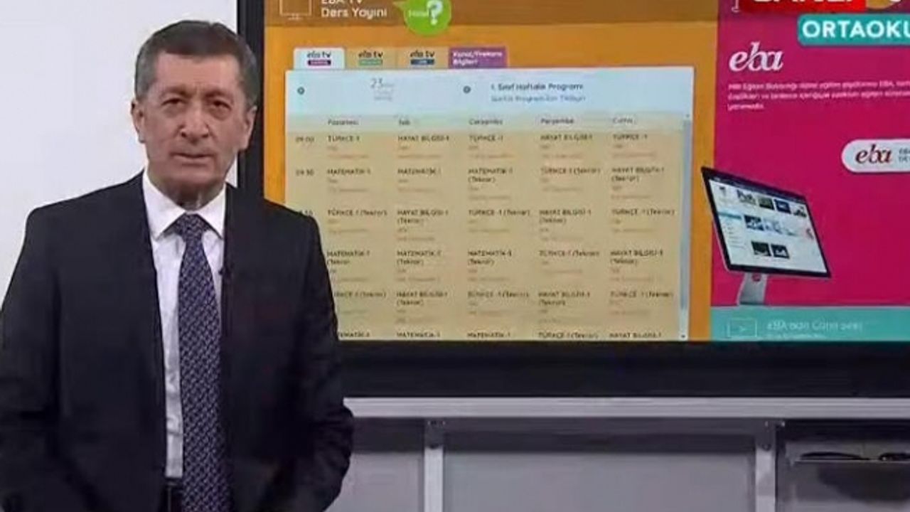 Uzaktan eğitim başladı: İlk dersi Milli Eğitim Bakanı Selçuk verdi