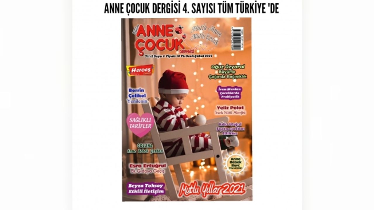 ANNE ÇOCUK DERGİSİ 4. SAYISI ÇIKTI