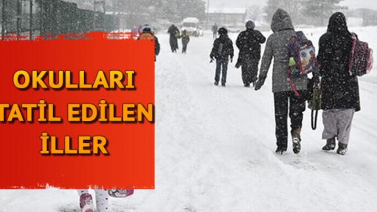 Yüz yüze eğitime kar yağışı engeli! Hangi illerde okullar tatil oldu?