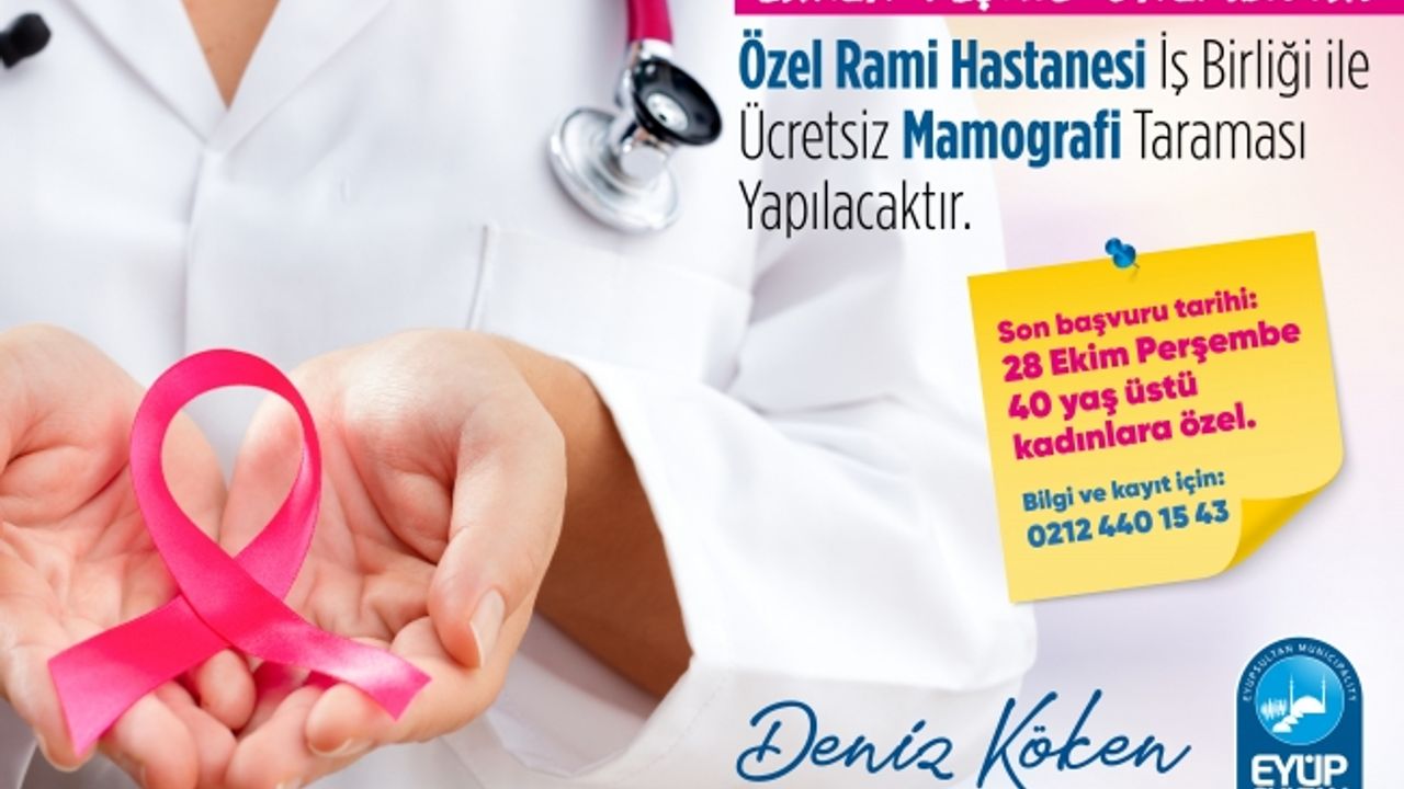 40 yaş üstü kadınlara ücretsiz mamografi taraması