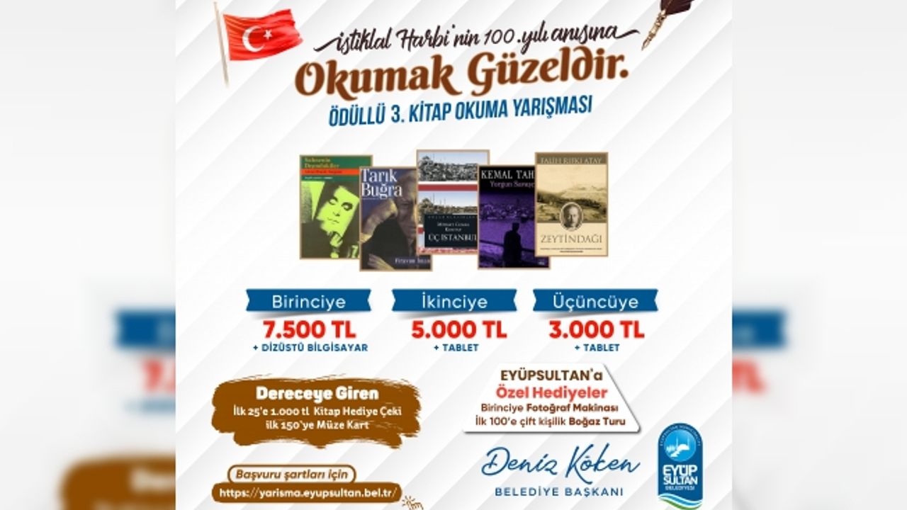 3. Okumak Güzeldir Kitap Okuma Yarışması'nın detayları belli oldu