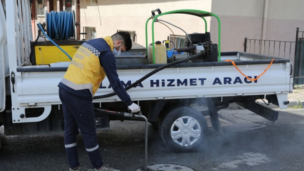Eyüpsultan’da haşerelere karşı ilaçlamalar devam ediyor