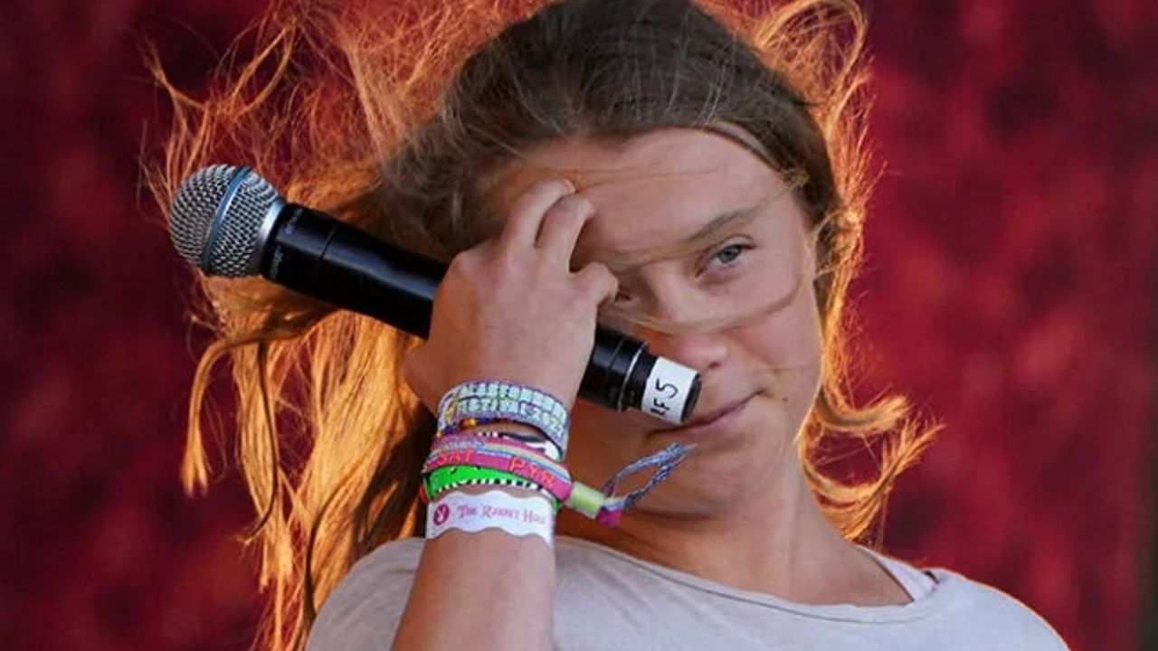 İklim aktivisti Greta Thunberg'ten sürpriz konuşma