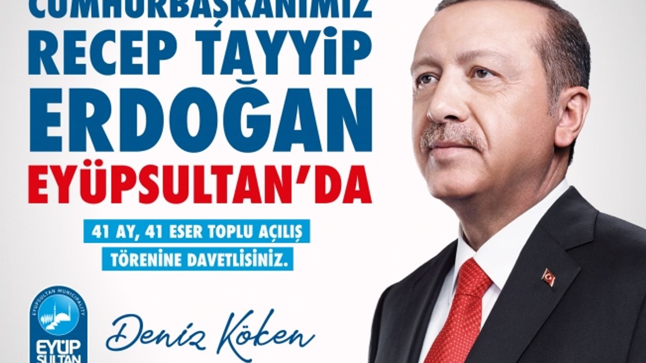 Cumhurbaşkanı Erdoğan, Eyüpsultan'da 41 eserin açılışına katılıyor