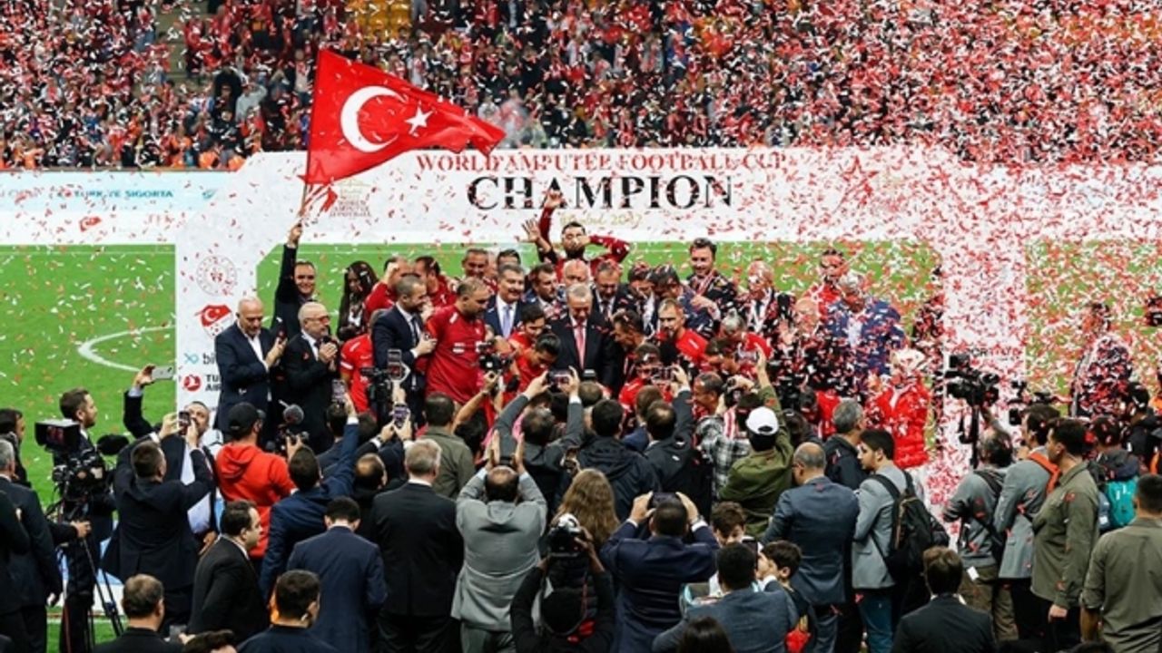 Ampute Futbol Milli Takımı, Dünya Kupası'nda şampiyon oldu.