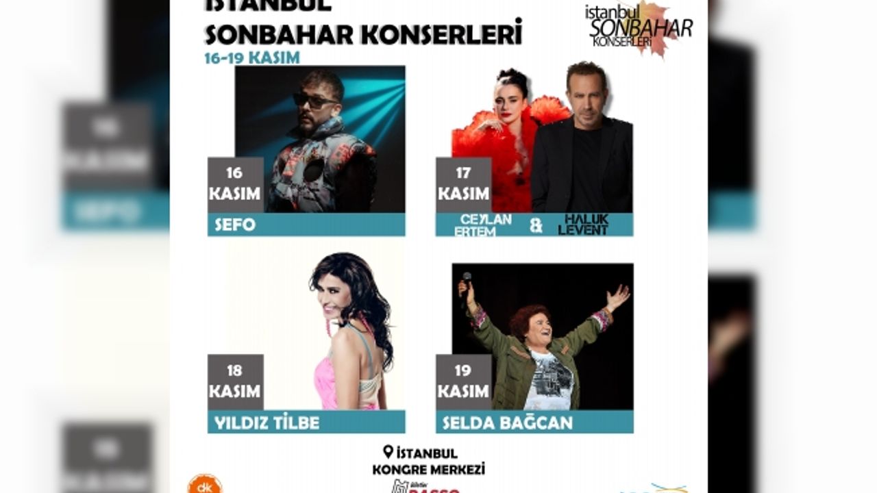İSTANBUL’UN RİTMİ SONBAHAR KONSERLERİYLE YÜKSELİYOR