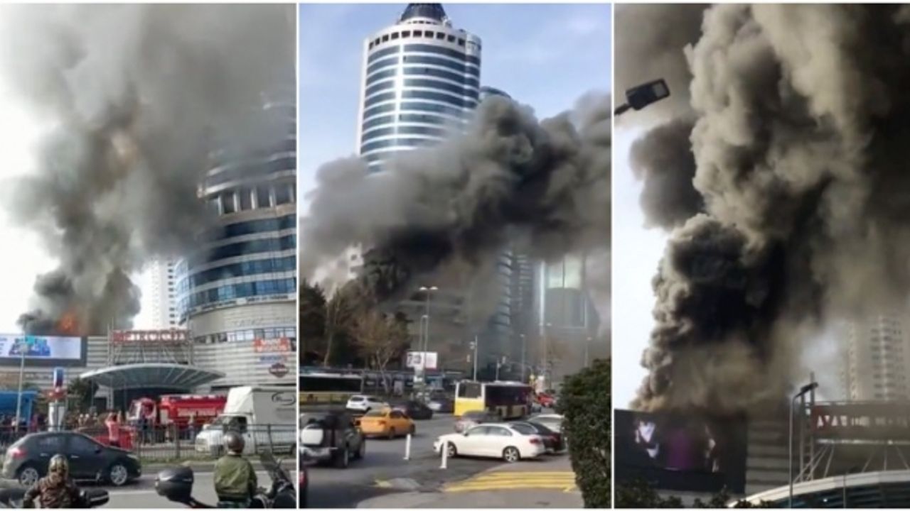 İstanbul'da Bulunan Metrocity Avm Yanıyor...