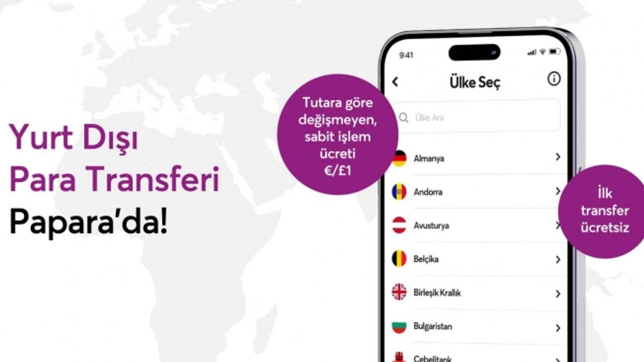 Papara, yurt dışına para transferi hizmetini duyurdu