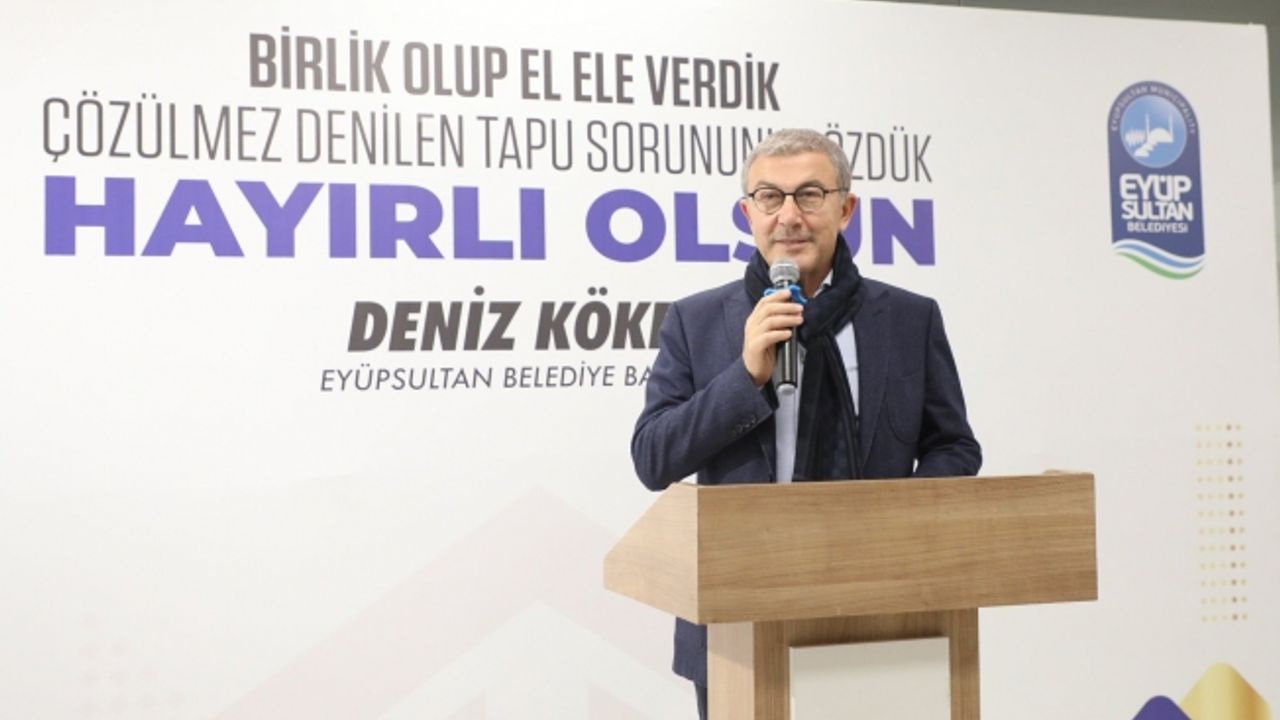 Başkan Deniz Köken 50 yıllık tapu sorununu çözdü
