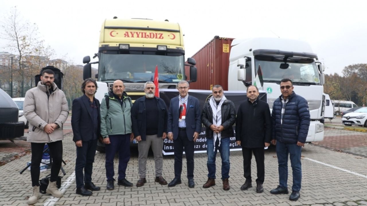 Eyüpsultan’dan Filistin’e 9 yardım Tırı