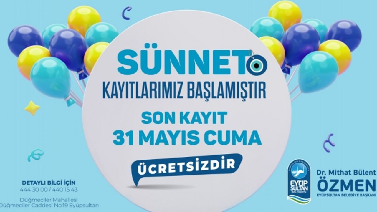 Eyüpsultan’da Toplu Sünnet Şöleni Kayıtları Başladı