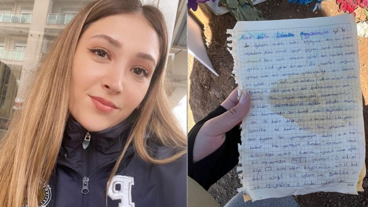 Şehit polisin mezarına bırakılan mektup duygulandırdı