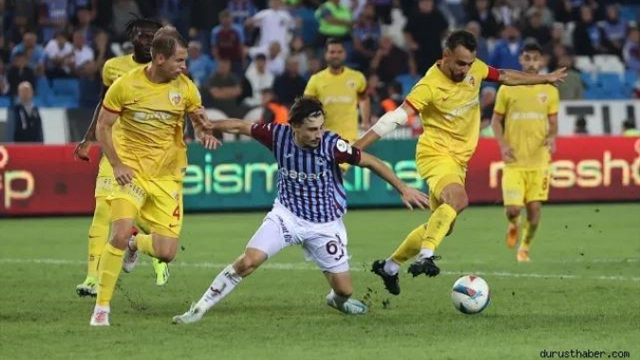 Trabzonspor, evinde Kayserispor'la 2-2 berabere kaldı
