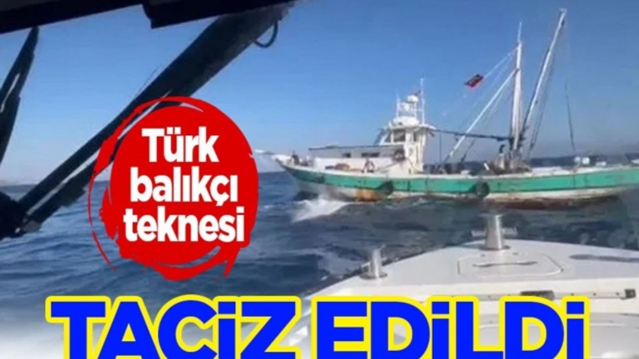 Türk balıkçı teknesini taciz eden Yunan botuna Sahil Güvenlik'ten müdahale