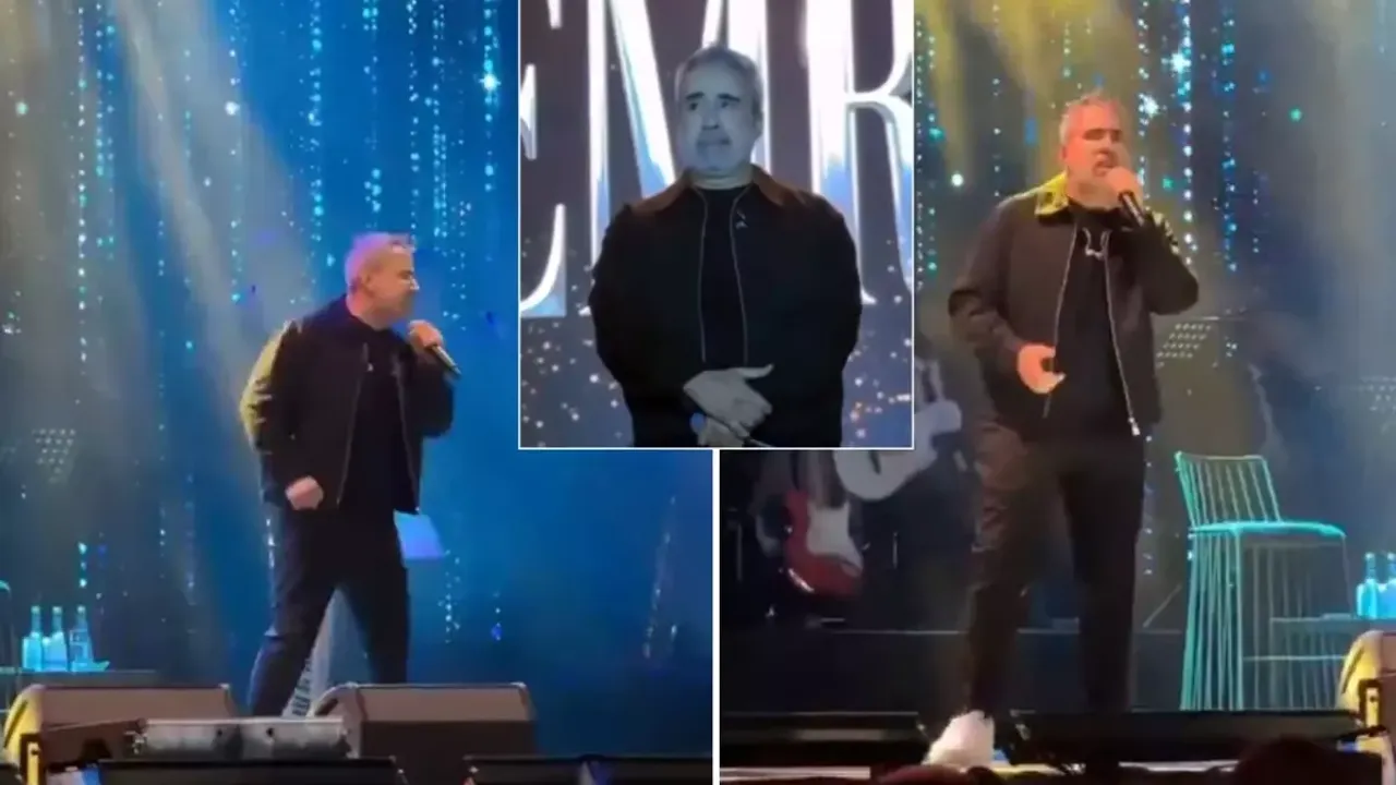 300 dairesi olan şarkıcı Emrah, sahnede hüngür hüngür ağladı