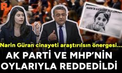 CHP'nin, 'Narin Güran' önergesi AK Parti ve MHP oylarıyla reddedildi