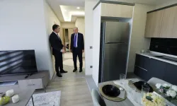Yüzyılın Konut Projesi'ni tanıtan Cumhurbaşkanı Erdoğan örnek daireyi inceledi