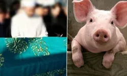 “Babamın hayrına” diyerek cami önünde 3 bin kişiye domuz eti dağıttı iddiası