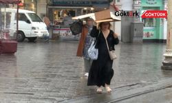 İstanbul’da sağanak etkili oldu: Taksim Meydanı’nda renkli görüntüler oluştu