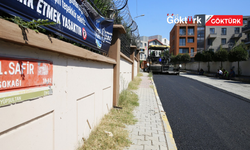 Göktürk 1. Safir Sokak’ta asfalt yenileme çalışması