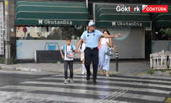 Eyüpsultan Zabıtası, öğrencilerin güvenliği için okul önlerinde