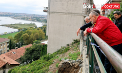 Başkan Özmen, Toprak Kaymasının Meydana Geldiği Bölgede İncelemelerde Bulundu