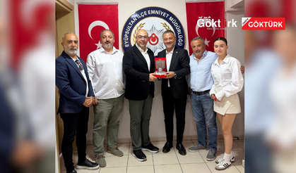 İstanbul Bağımsız Gazetecilerden İlçe Emniyet Müdürü Can Coşkun’a Hayırlı Olsun Ziyareti
