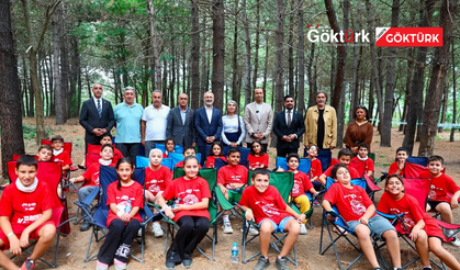Çiftalan Doğa Kampı’nda Başkan Özmen ve İBB Genel Sekreteri Demir çocuklarla buluştu