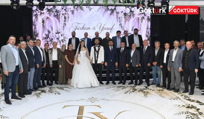 Yavuz ailesinin mutlu günü: Yusuf ve Türkan evlendi