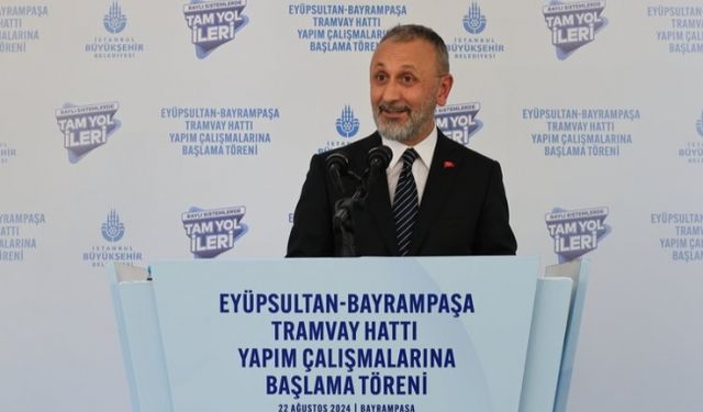 Eyüpsultan-Bayrampaşa Tramvay Hattı’nın Yapımına Başlandı.