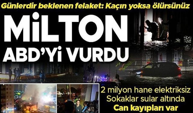 ABD'de Milton Kasırgası: En az 16 kişi öldü