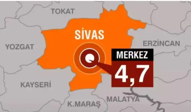 Son dakika... Sivas'ta 4.7 ve 4.1 büyüklüğünde 2 deprem