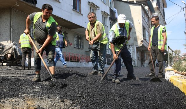 Eyüpsultan’ın sokakları 2024 yılında 100 bin ton asfaltla tanıştı