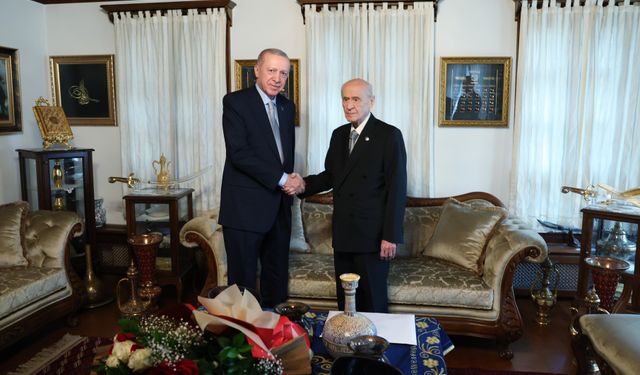 Cumhurbaşkanı Erdoğan, MHP Genel Başkanı Bahçeli ile bir araya geldi