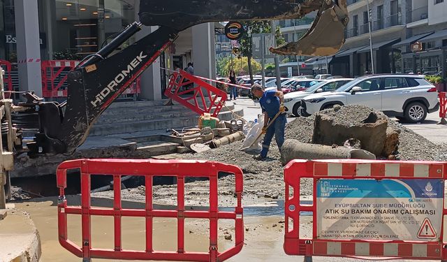 Göktürk’te Atık Su Hattında Onarım Çalışması Başladı