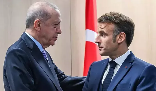 Son dakika... Cumhurbaşkanı Erdoğan, Macron ile görüştü