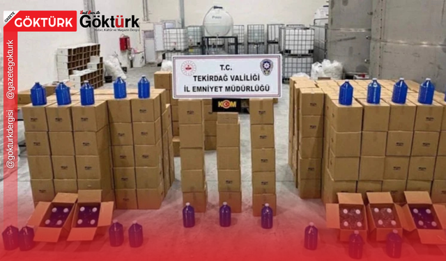 Tekirdağ’da dev operasyon: On binlerce litre etil alkol ele geçirildi