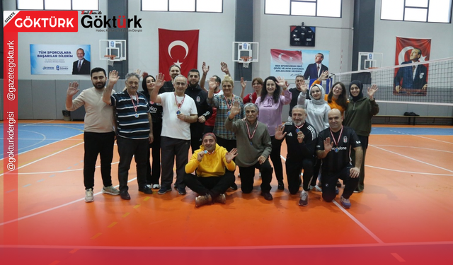 Yaş almış bireyler filede galibiyet için mücadele etti