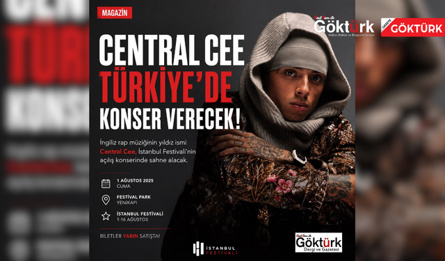 İngiliz Rap Yıldızı Central Cee, İstanbul Festivali’nin Açılışında Sahne Alacak