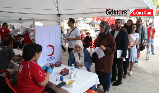 Kan bağışı kampanyası yoğun katılımla devam ediyor