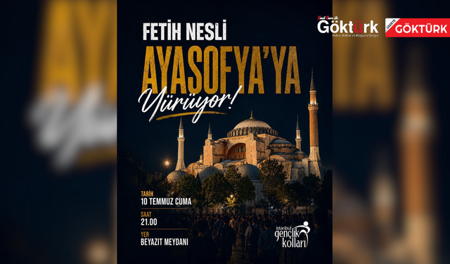 AK Parti İstanbul Gençlik Kolları'ndan Ayasofya yürüyüşüne davet
