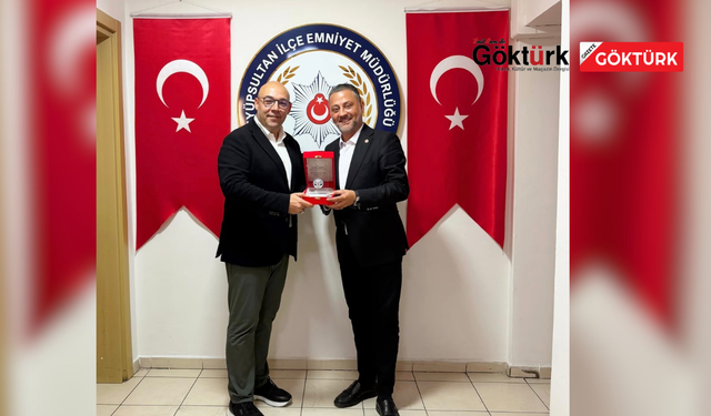 Göktürk Dergisi ve Gazete Göktürk’ten İlçe Emniyet Müdürü Can Coşkun’a Hayırlı Olsun Ziyareti